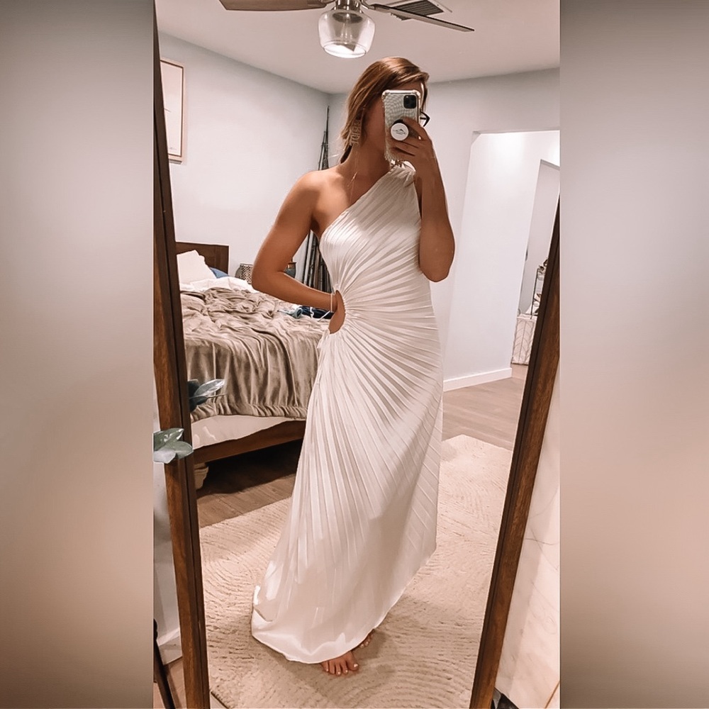 Commense One Shoulder Dress - Bridal Shower, Engagement, Rehearsal Dinner Dress